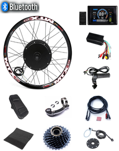 52V 2000W rear hub e-bike conversion kit with Bluetooth FOC controller