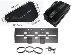 HS 72V 20Ah triangle e-bike battery with Samsung 50S cells