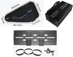 HS 52V 30Ah triangle e-bike battery with LG cells