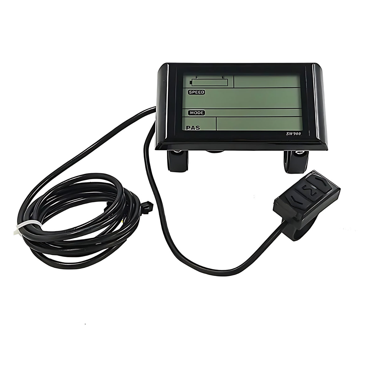 SW900 colour LCD e-bike display with handlebar control pad and cable